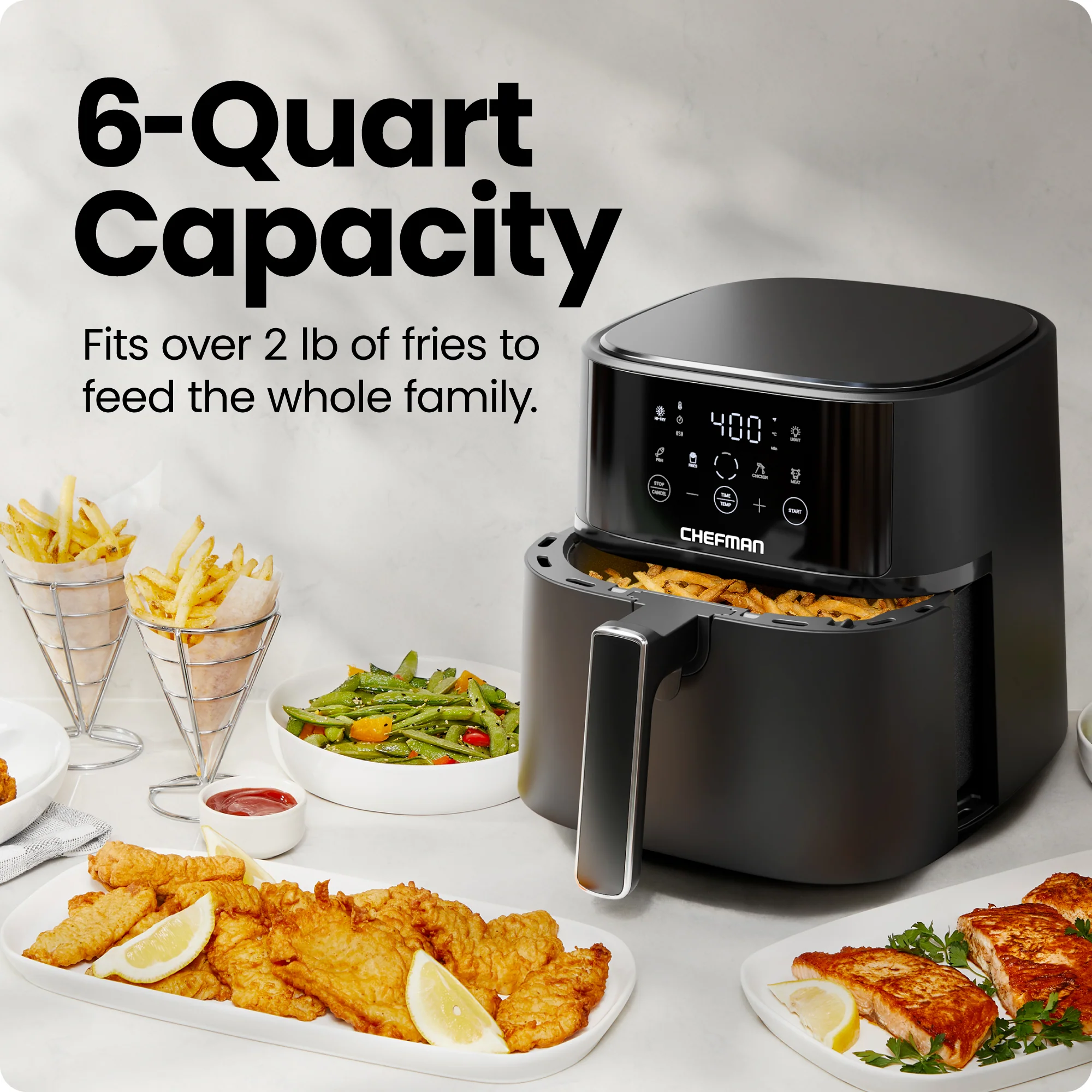 TurboFry® Touch 6 Qt. Digital Air Fryer - Image 3