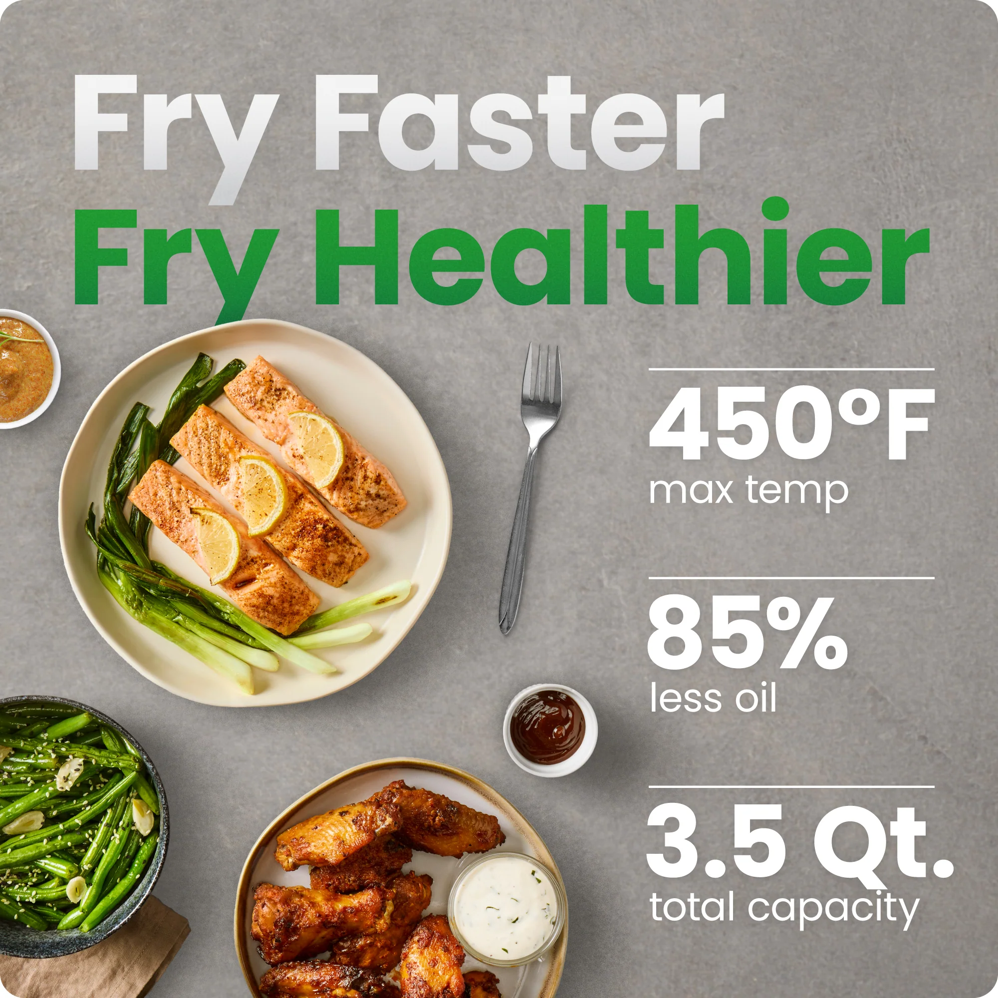 TurboFry 3-in-1 Air Fryer 3.5 Qt - Image 2