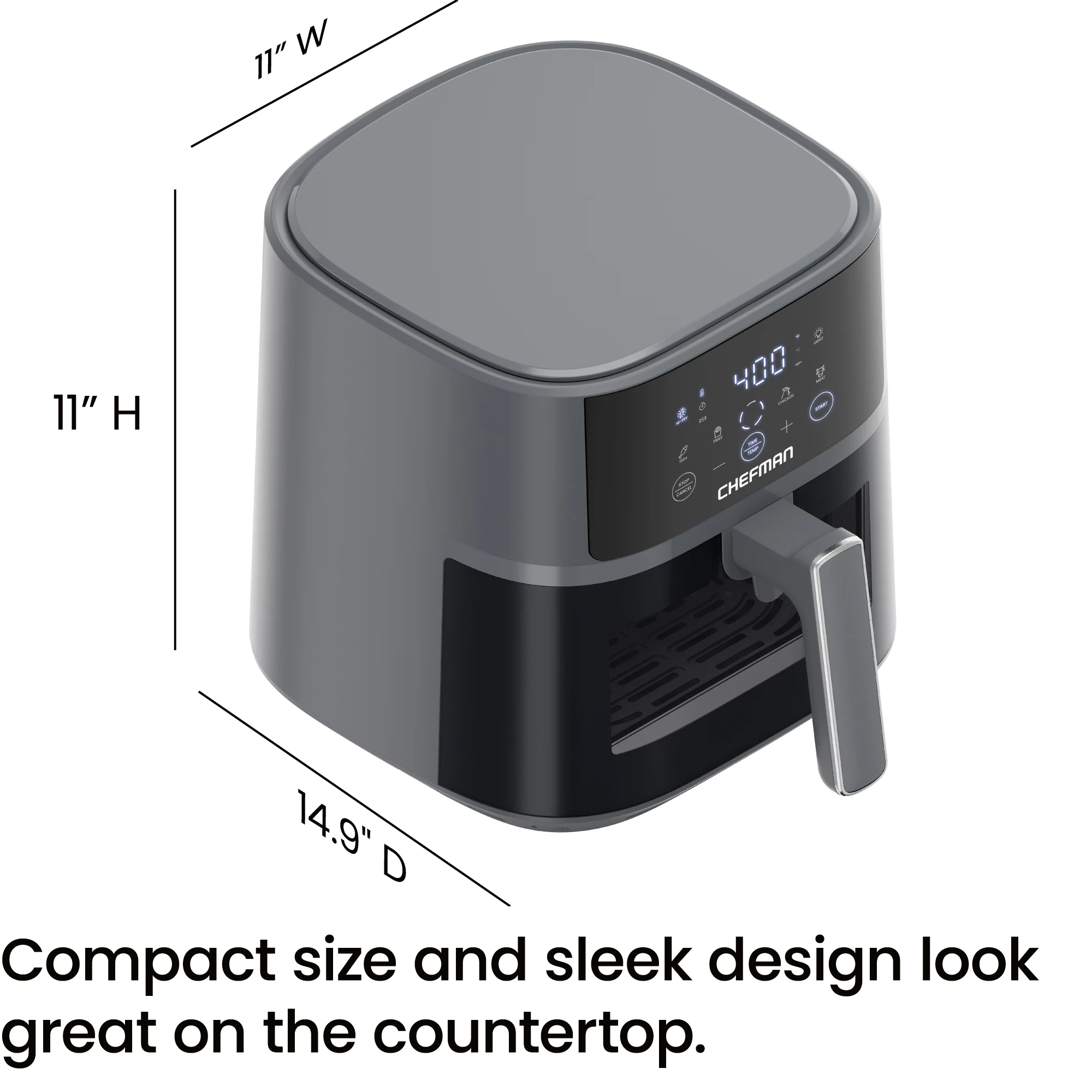 TurboFry Touch 6 Qt Easy-View Air Fryer - Image 8