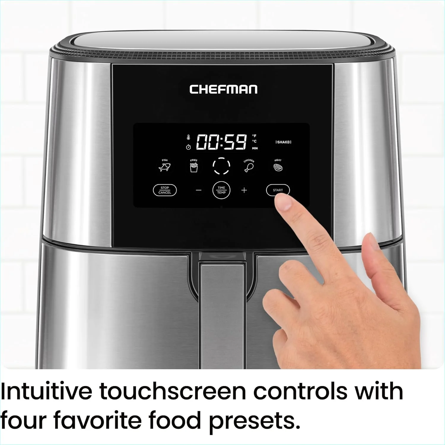 TurboFry Touch Stainless-Steel Air Fryer - Image 4