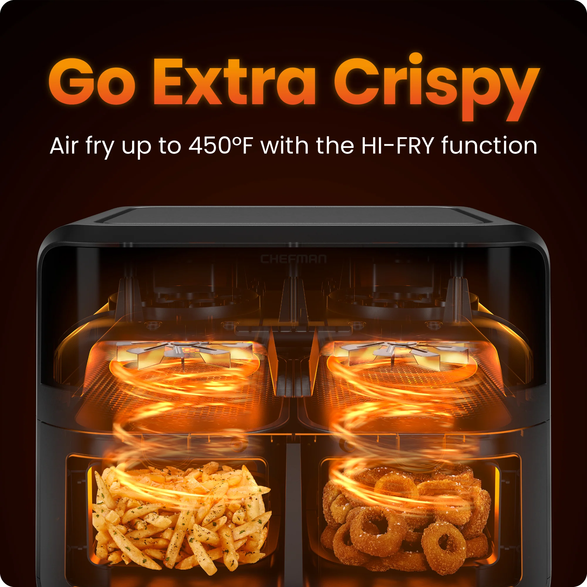 TurboFry Touch 6 Qt. Dual-Window Air Fryer - Image 3