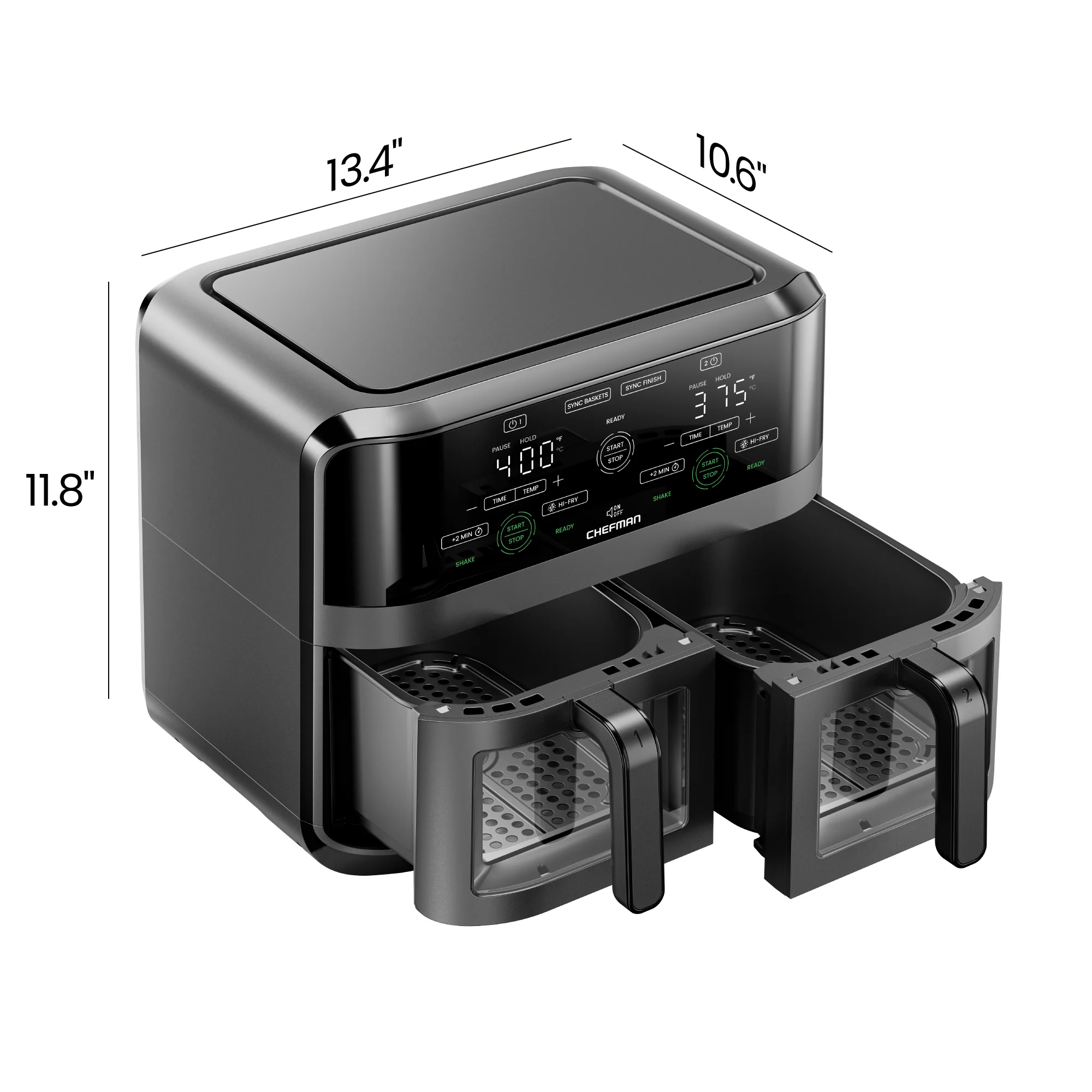 TurboFry Touch 6 Qt. Dual-Window Air Fryer - Image 8