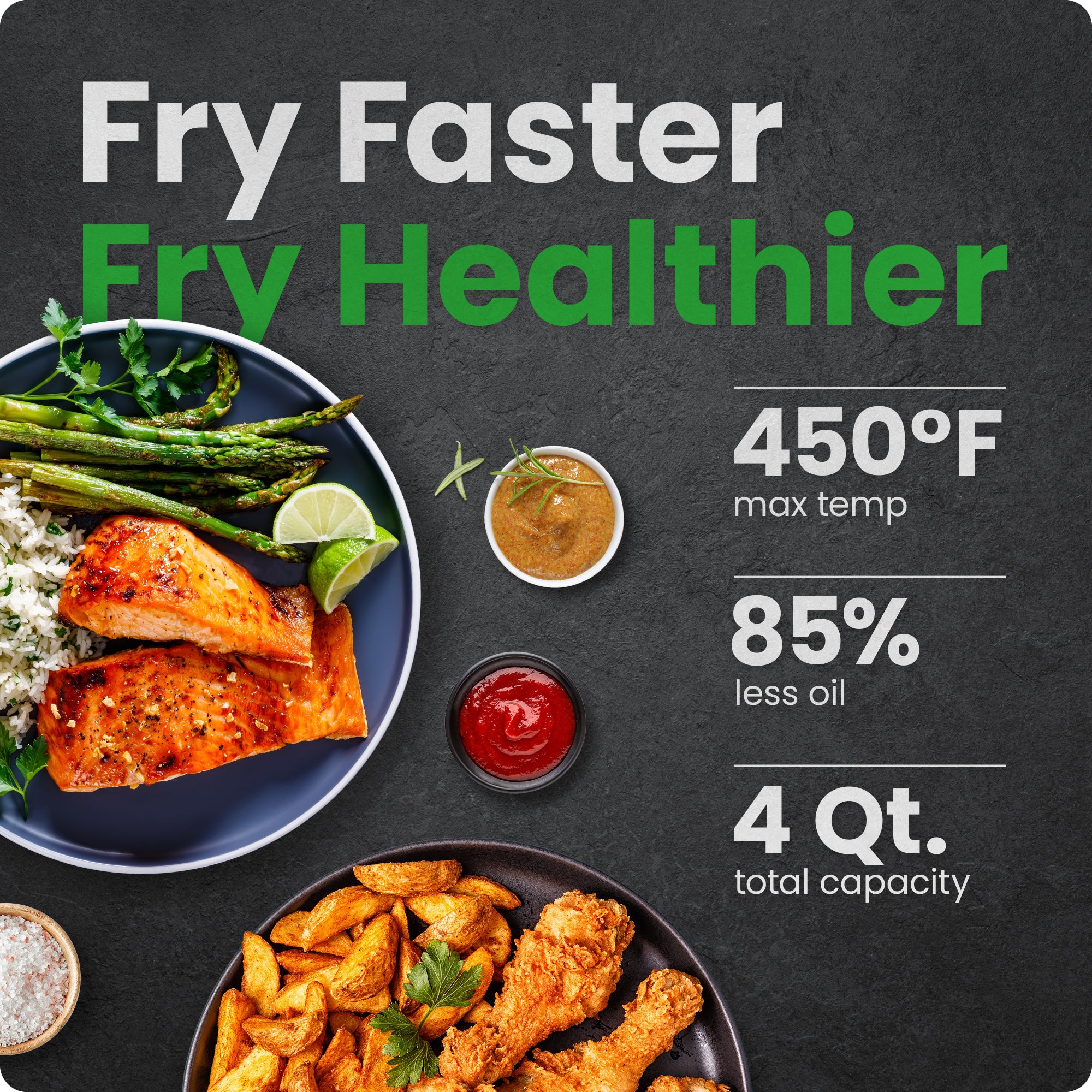 TurboFry Touch 4-Quart Easy-View Air Fryer - Image 2